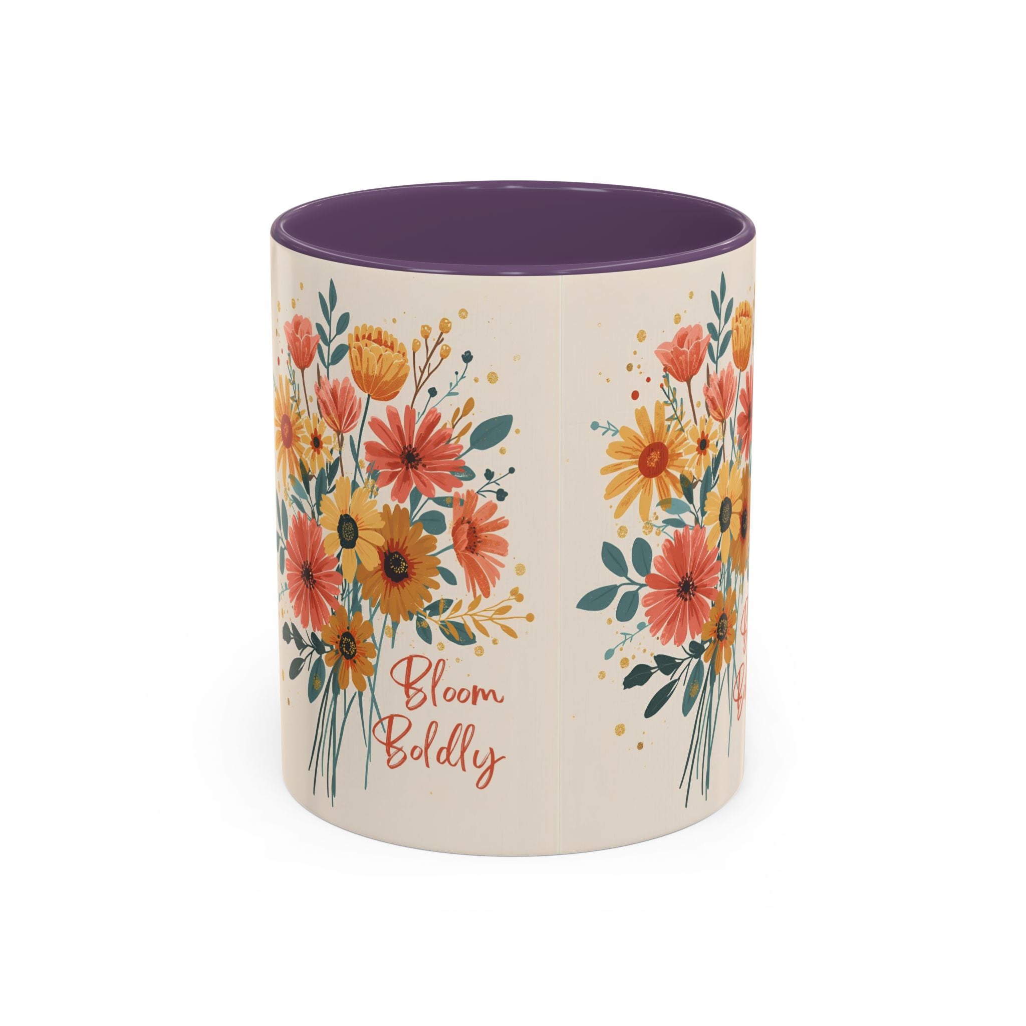 Let Your Dreams Blossom Floral Accent Coffee Mug — Inspirational 11/15oz