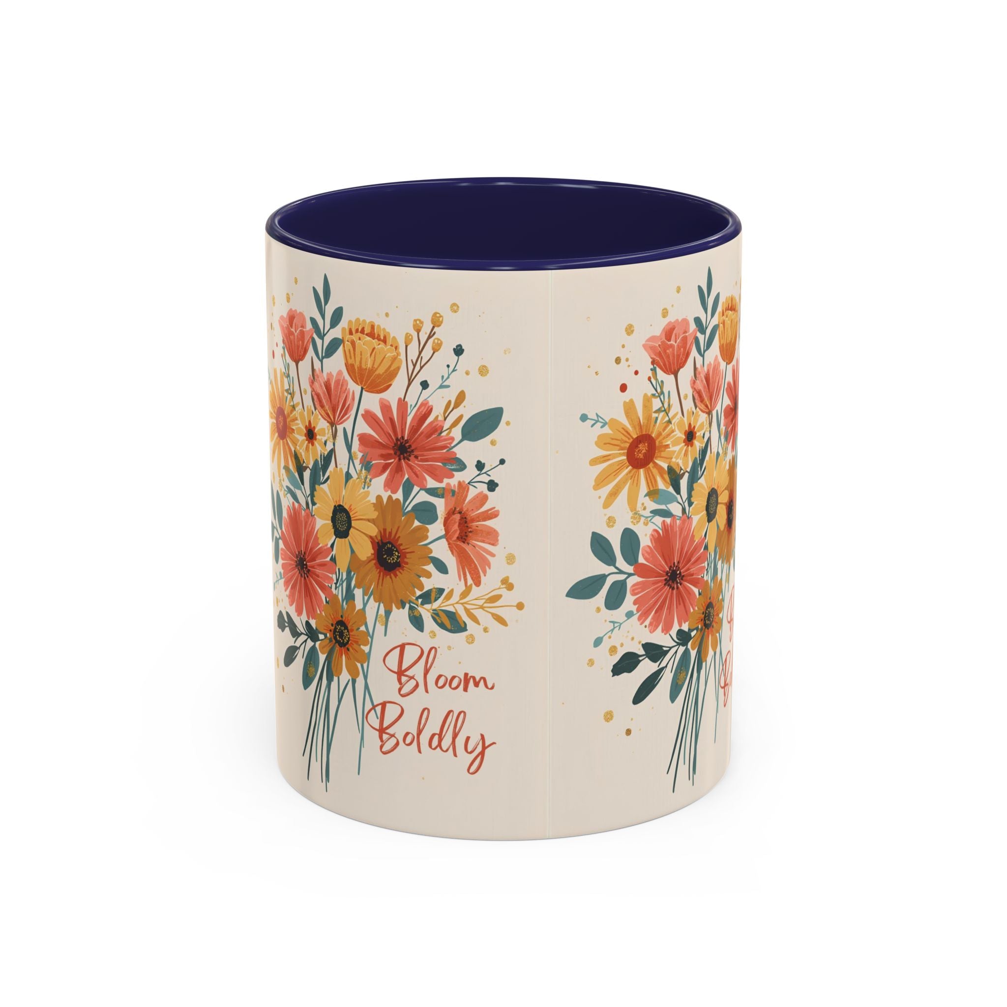 Let Your Dreams Blossom Floral Accent Coffee Mug — Inspirational 11/15oz