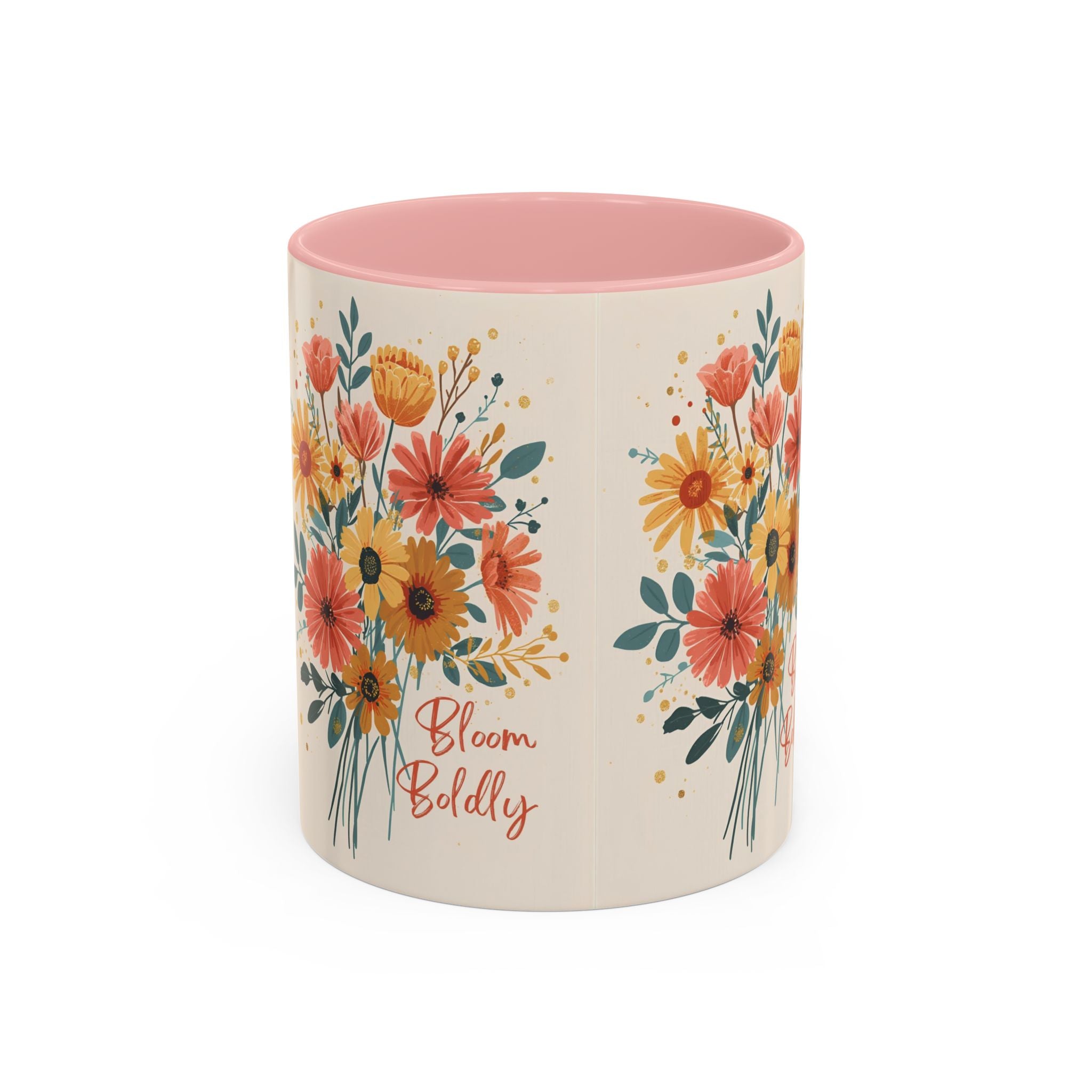 Let Your Dreams Blossom Floral Accent Coffee Mug — Inspirational 11/15oz