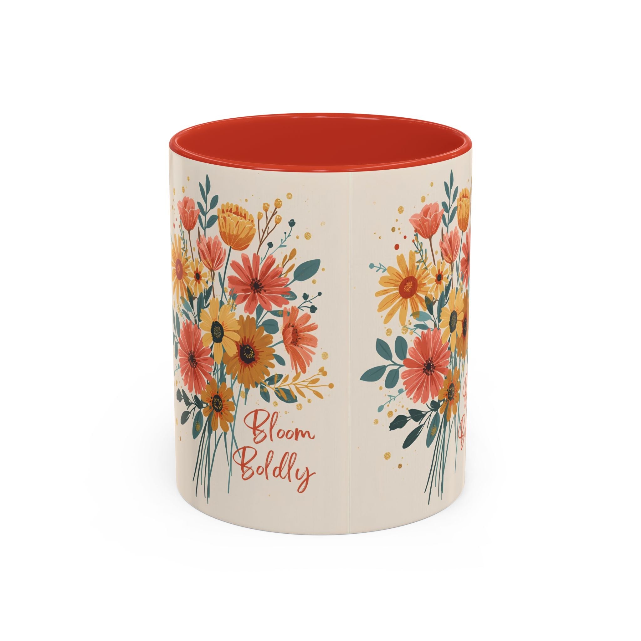 Let Your Dreams Blossom Floral Accent Coffee Mug — Inspirational 11/15oz